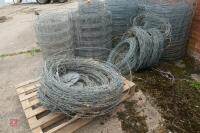 10 ROLLS OF STOCK WIRE AND BARBED - 4