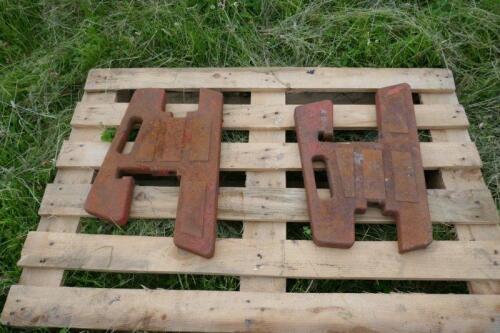 2 DAVID BROWN FRONT TRACTOR WEIGHTS