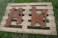 2 DAVID BROWN FRONT TRACTOR WEIGHTS - 3