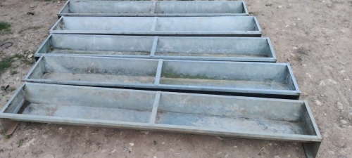 5 x 6' GALV SHEEP TROUGHS