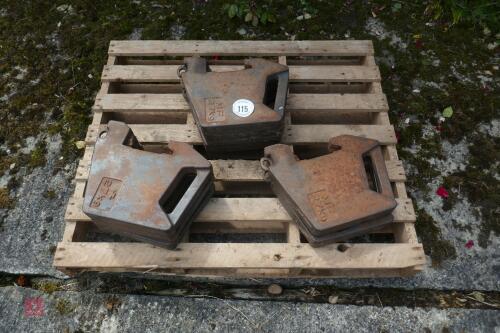 8 MF 27KG FRONT TRACTOR WEIGHTS
