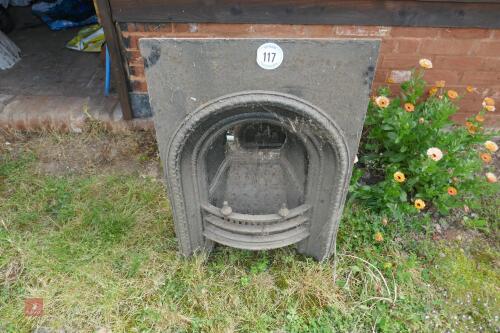 ANTIQUE CAST IRON FIRE PLACE