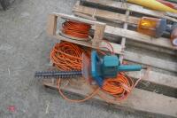 ELECTRIC HEDGE TRIMMER & EXTENSION LEADS