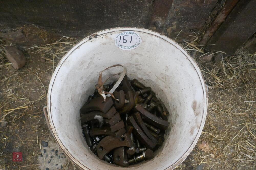 BUCKET OF IMPLEMENT SPACERS & BOLTS