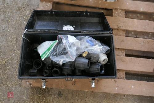 TOOL BOX OF VARIOUS WATER FITTINGS