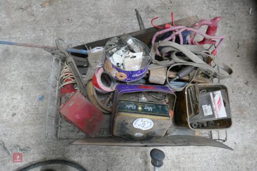 TRAY OF TOOLS ETC