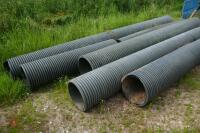 7 LENGTHS OF CORRUGATED LAND DRAIN PIPES - 2