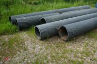 7 LENGTHS OF CORRUGATED LAND DRAIN PIPES - 4