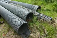 7 LENGTHS OF CORRUGATED LAND DRAIN PIPES - 5