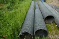 7 LENGTHS OF CORRUGATED LAND DRAIN PIPES - 6