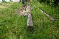 5 LONG TELEGRAPH POLES - 4