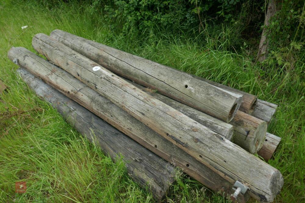 10 X APPROX 8' TELEGRAPH POLES