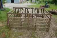 LARGE QTY OF WOODEN CALF REARING PENS - 11