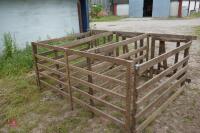 LARGE QTY OF WOODEN CALF REARING PENS - 12