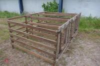 LARGE QTY OF WOODEN CALF REARING PENS - 18