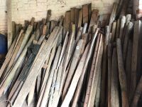LARGE QTY OF VARIOUS SIZED WOODEN FENCE STAKES - 3