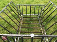 GALVANISED SHEEP ROUND BALE CRADLE - 2