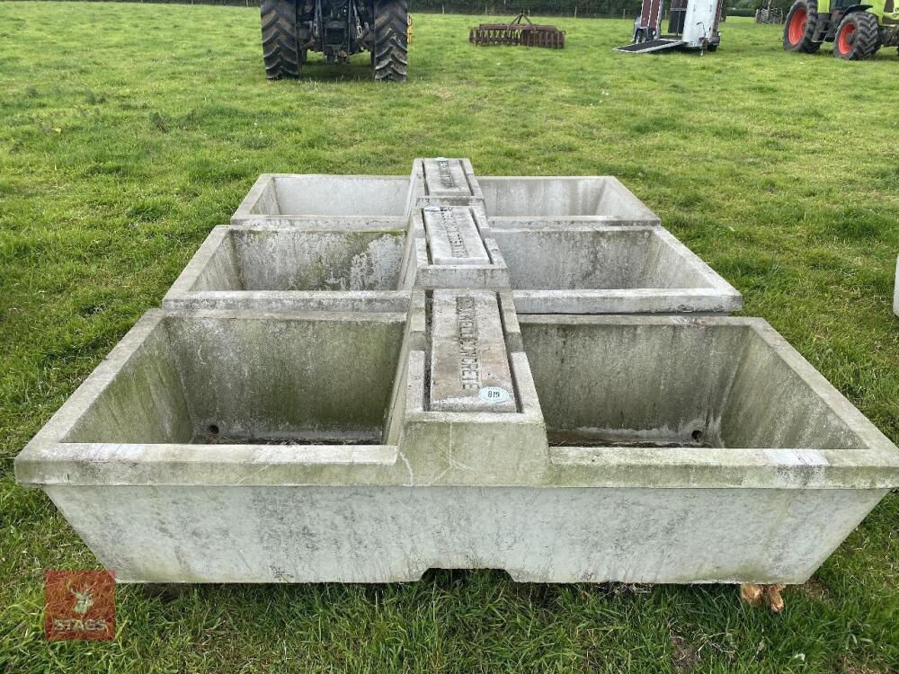 DOUBLE SIDED CONCRETE WATER TROUGH