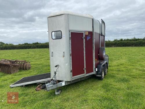 2001 IFOR WILLIAMS 505 HORSE BOX