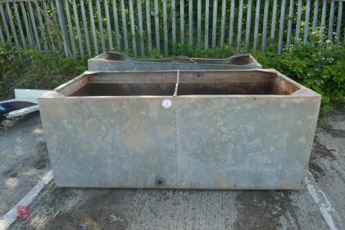 3 GALVANISED TANKS