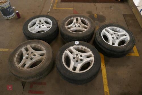 5 LAND ROVER ALLOYS