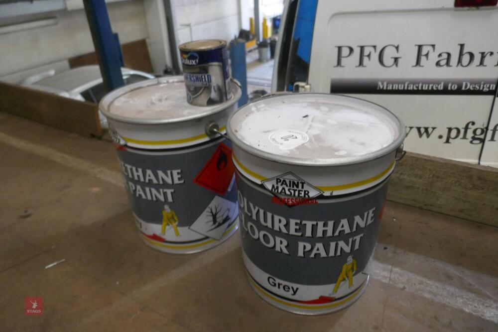 2 20L TUBS OF POLYURETHANE FLOOR PAINT