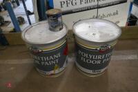 2 20L TUBS OF POLYURETHANE FLOOR PAINT - 2