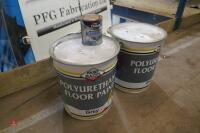 2 20L TUBS OF POLYURETHANE FLOOR PAINT - 4