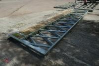 2 14' 15" GALV CATTLE FEED BARRIERS - 2
