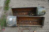2 GALV TIPPING WATER TROUGHS - 5