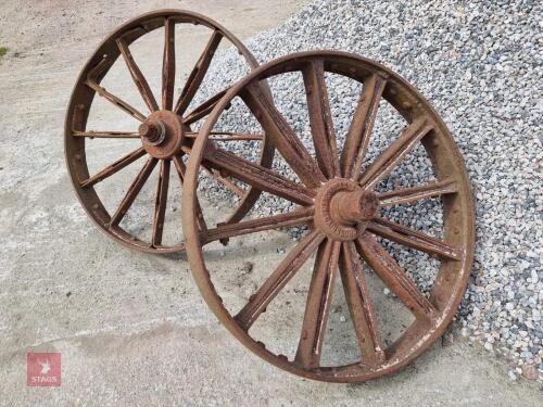 PAIR OF MARHSALLS OF GAINSBOROUGH WHEELS