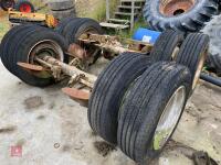 PAIR 10 STUF COMMERCIAL AXLES & WHEELS - 5