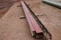 3 6.2 METRES LONG 6" H IRON RSJ'S - 6