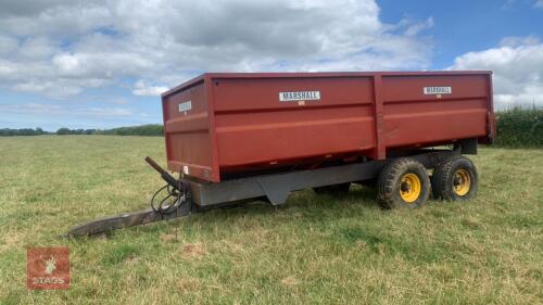 1994 MARSHALL 10T TWIN AXLE MONOCOQUE GRAIN/SILAGE TRAILER