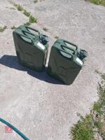 2 20L METAL JERRY CANS