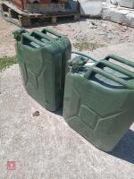 2 20L METAL JERRY CANS - 2