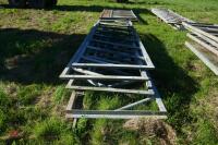 4 X CATTLE FEED BARRIERS - 2