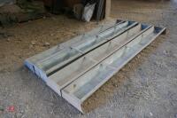 4 X 9' GALV FEED TROUGHS - 5