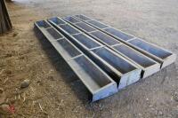 4 X 9' GALV FEED TROUGHS - 6