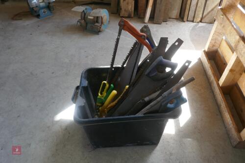 BOX OF HAND TOOLS