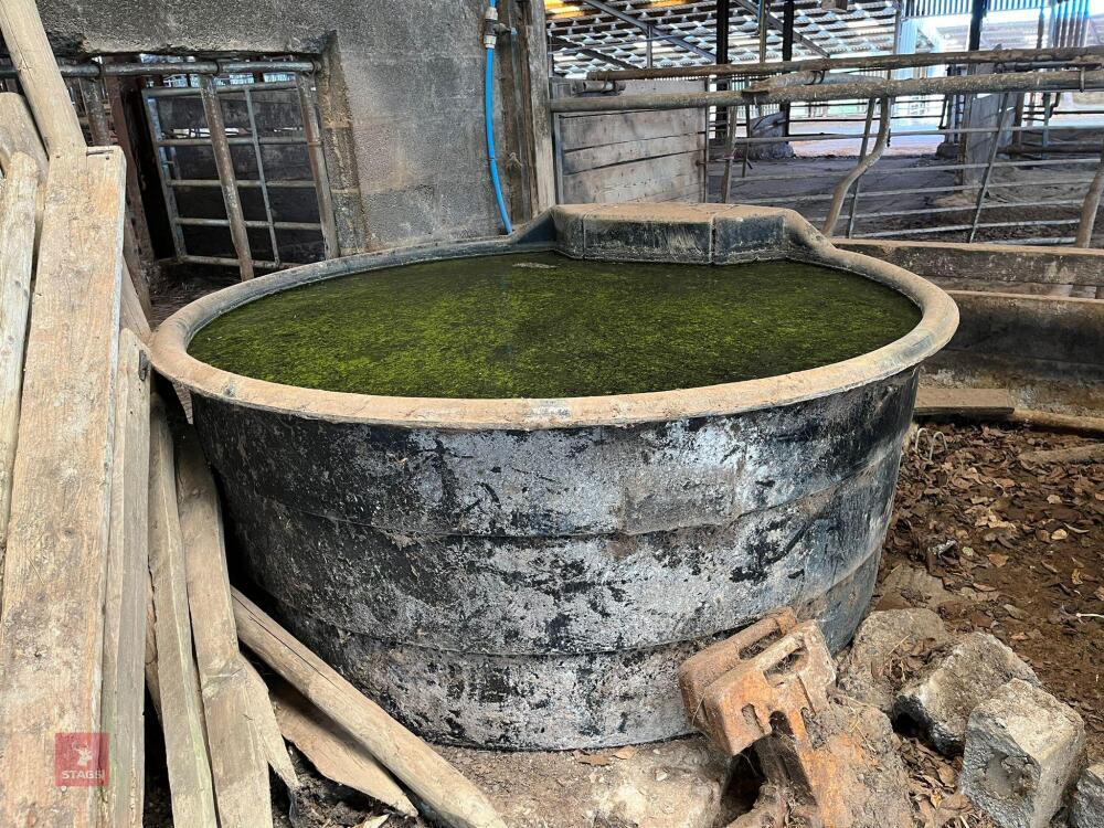 BLACK PLASTIC WATER TROUGH