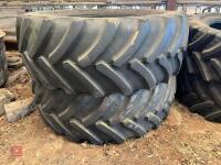 PAIR OF OPTITRAC DT818 GOODYEAR TYRES