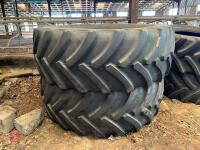 PAIR OF OPTITRAC DT818 GOODYEAR TYRES - 5