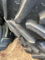 PAIR OF BKT AGRIMAX RT657 TYRES - 4