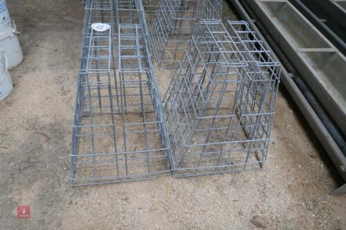 4 HOOK OVER METAL SHEEP HAY FEEDERS