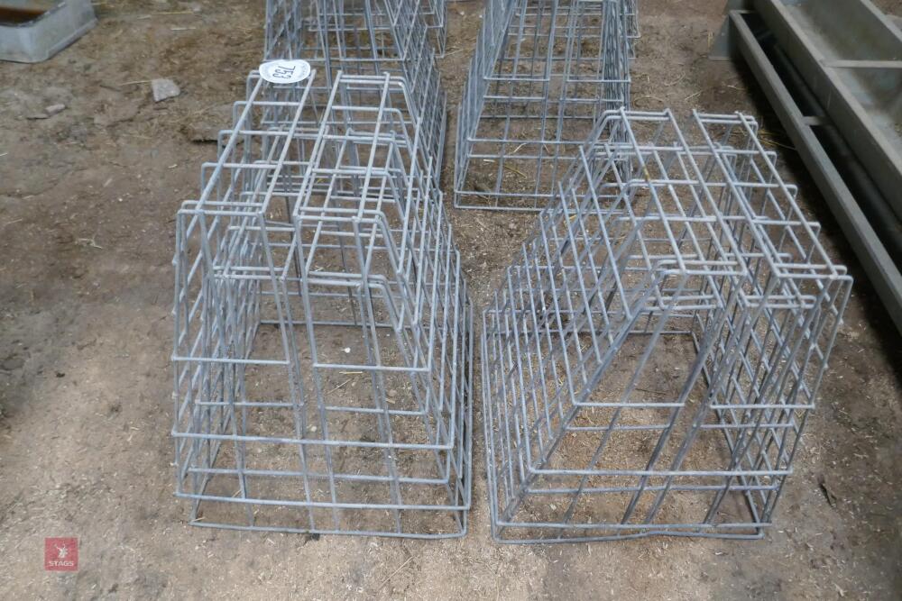 4 HOOK OVER METAL SHEEP HAY FEEDERS