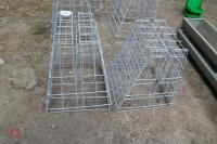 4 HOOK OVER METAL SHEEP HAY FEEDERS