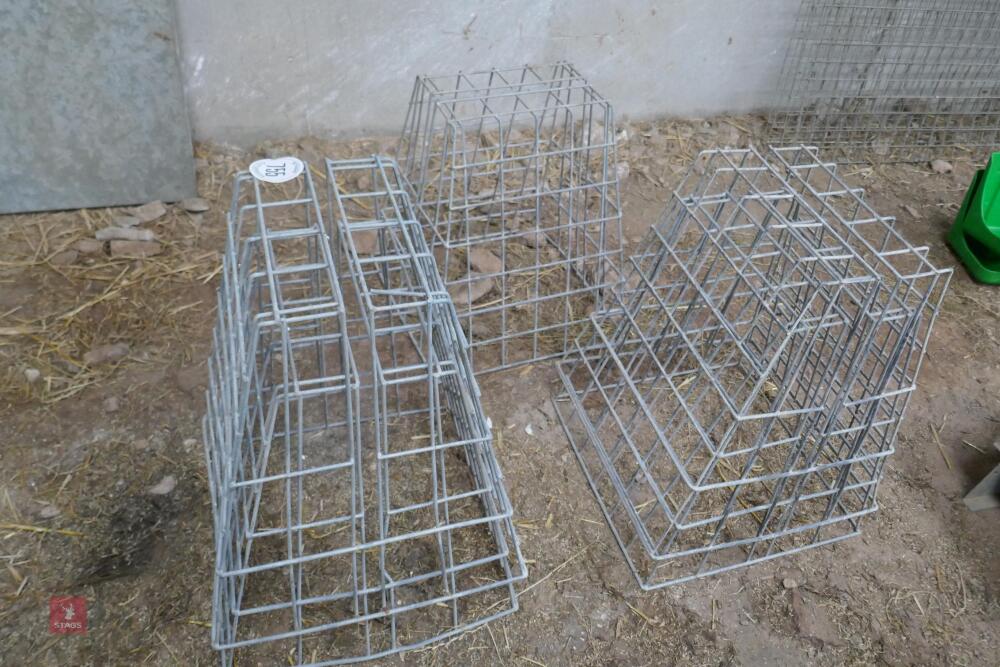 5 HOOK OVER METAL SHEEP HAY FEEDERS