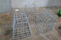 5 HOOK OVER METAL SHEEP HAY FEEDERS