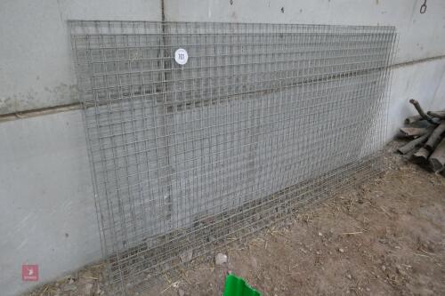 4 SHEETS OF 8' X 4' WELD MESH